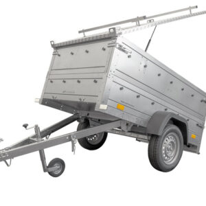 Remorque de jardin avec Plane, benne basculante 200L, 200 × 106 cm